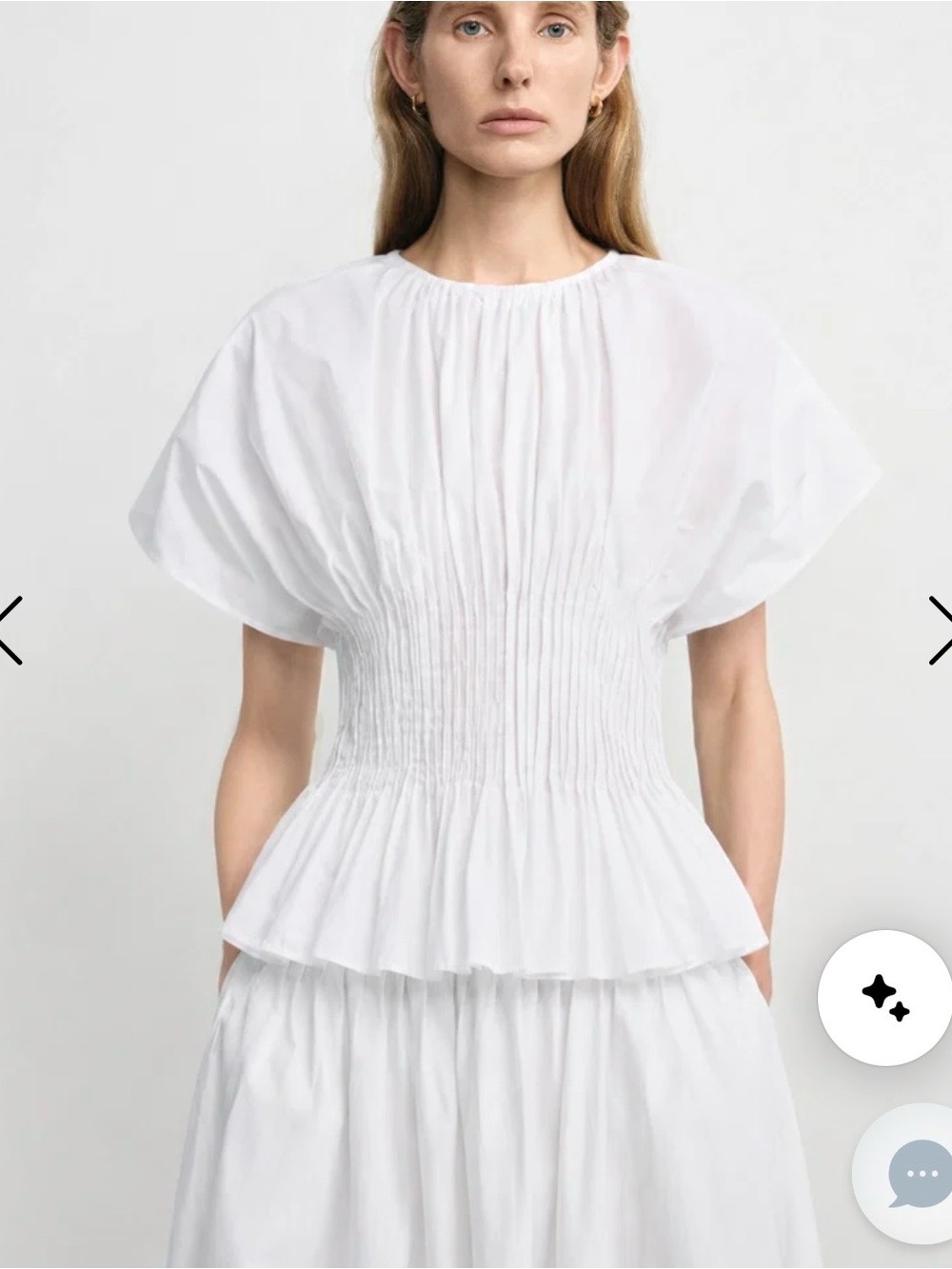 Rue Sophie Piquenique pintuck shirt
